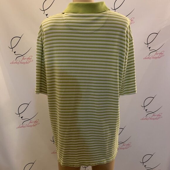 Tommy Bahama. Size Large. Silk/Cotton Textured Polo. Short Sleeve. B91. - Picture 3 of 4